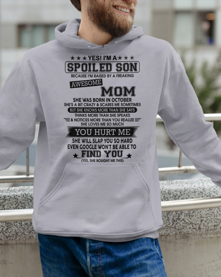 October - Awesome Mom - Perfect Gift For Your Spoiled Son (SKU-2603-85-10) - New
