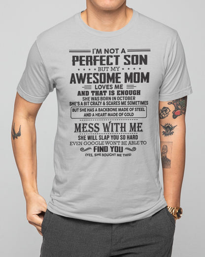 October - Awesome Mom - Perfect gift for your son (SKU06-11-10)