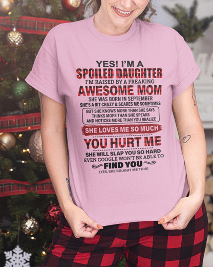 September - Awesome Mom - Perfect gift for your daughter (SKU2608-217-09)