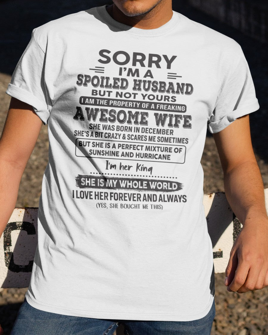 December - Awesome Wife - Perfect gift for your husband (SKU06-06-12)