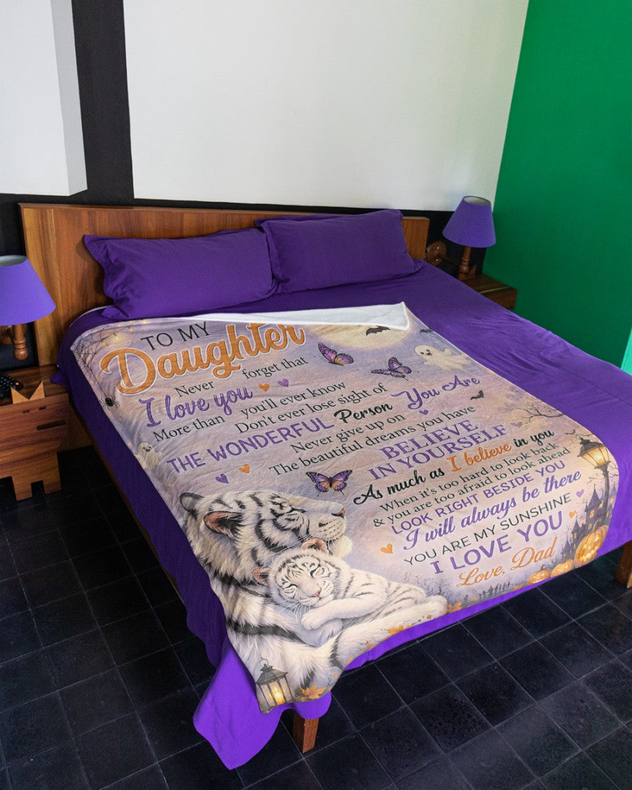 Halloween Blanket Gift for Your Daughter- From Dad (SKU2607-242)