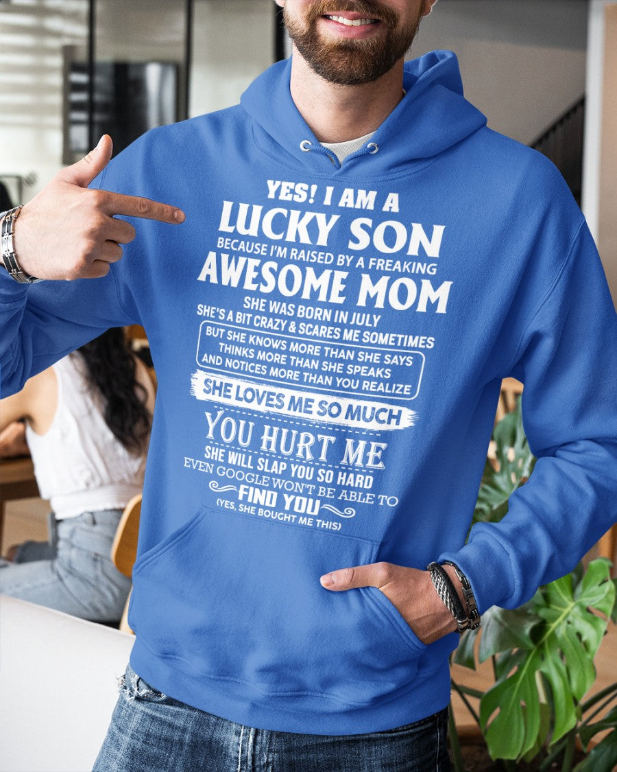 July - Awesome mom - Perfect gift for your Lucky Son (SKU10-100-07)