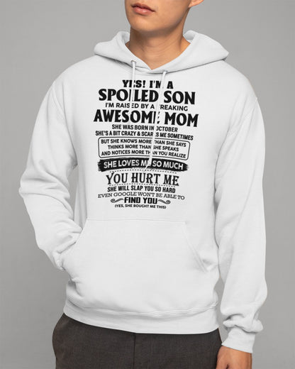 October - Awesome Mom - Perfect gift for your son (SKU-SPW-10)