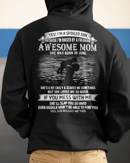 June - Awesome Mom  - Perfect gift for your son (SKU2604-49-06)