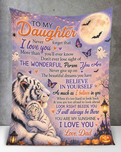 Halloween Blanket Gift for Your Daughter- From Dad (SKU2607-242)