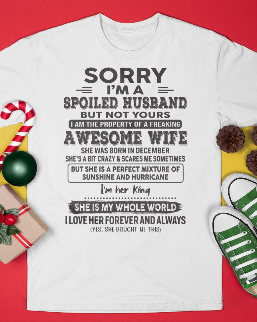 December - Awesome Wife - Perfect gift for your husband (SKU06-06-12)
