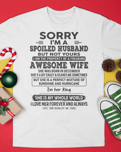 December - Awesome Wife - Perfect gift for your husband (SKU06-06-12)