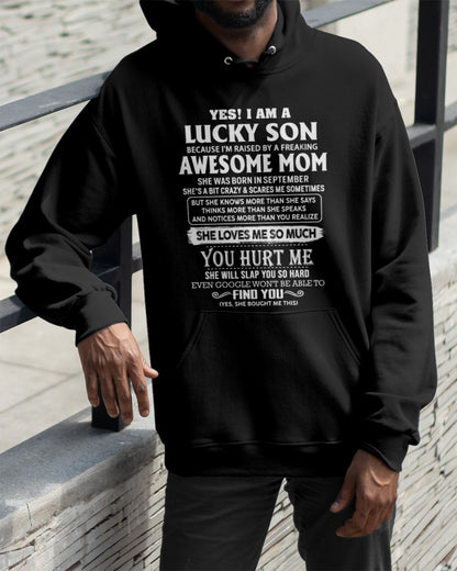 September - Awesome mom - Perfect gift for your Lucky Son (SKU10-100-09)