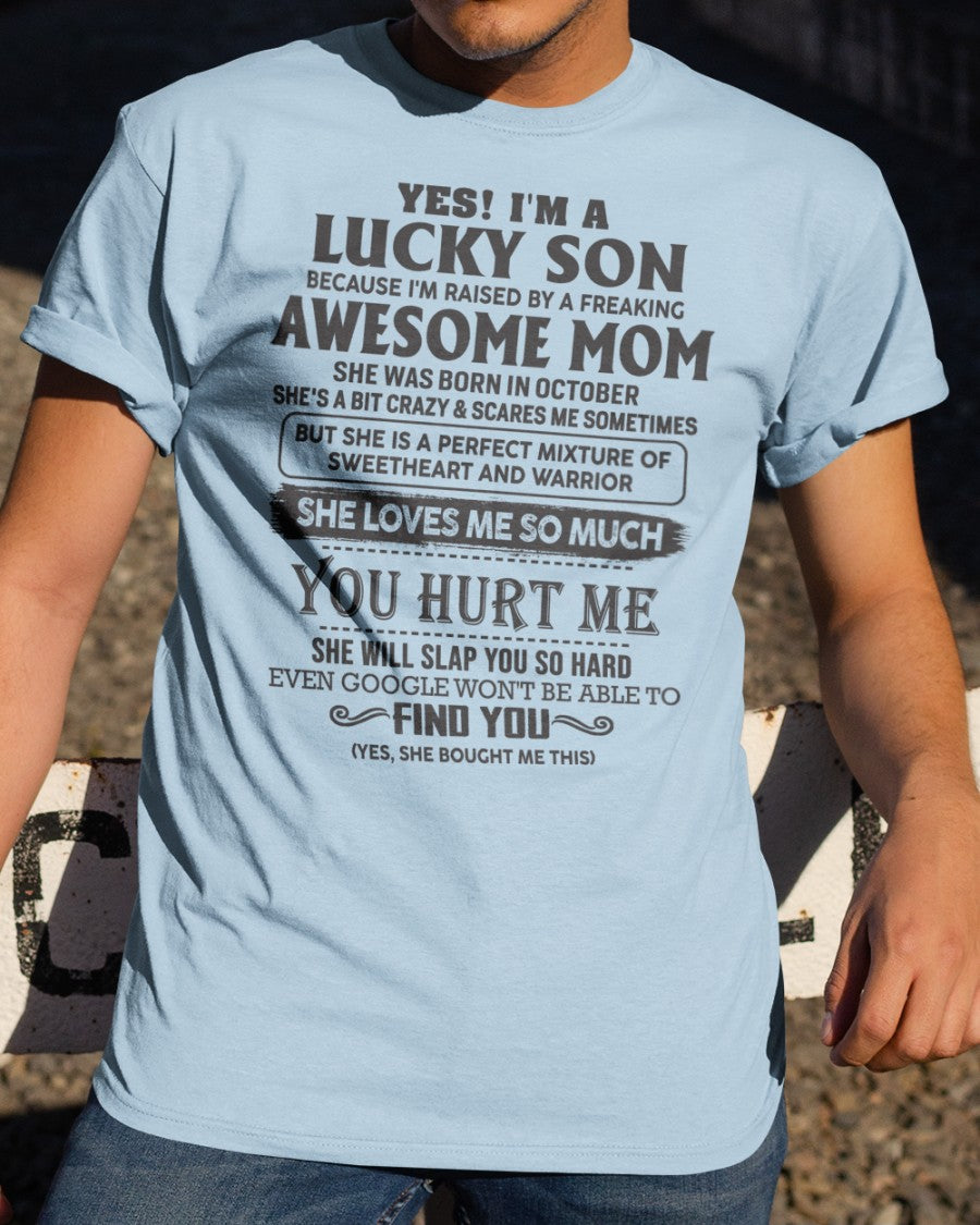 October - Sweetheart and warrior Mom - Perfect Gift For Your Son (SKU06-44-10)