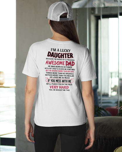 October - Awesome Dad - Perfect gift for your daughter (SKU2604-319-10)