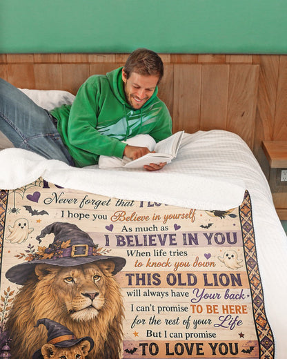 Halloween Blanket Gift for Your Grandson - From Grandpa (SKU2607-243)