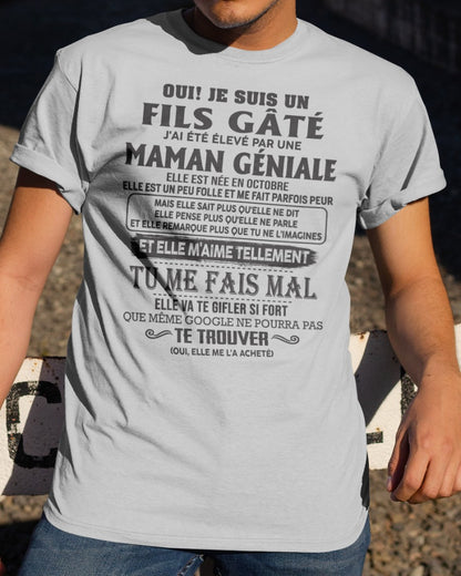 OCTOBRE - Maman géniale - Cadeau parfait pour ton fils (SKU10-162-10)