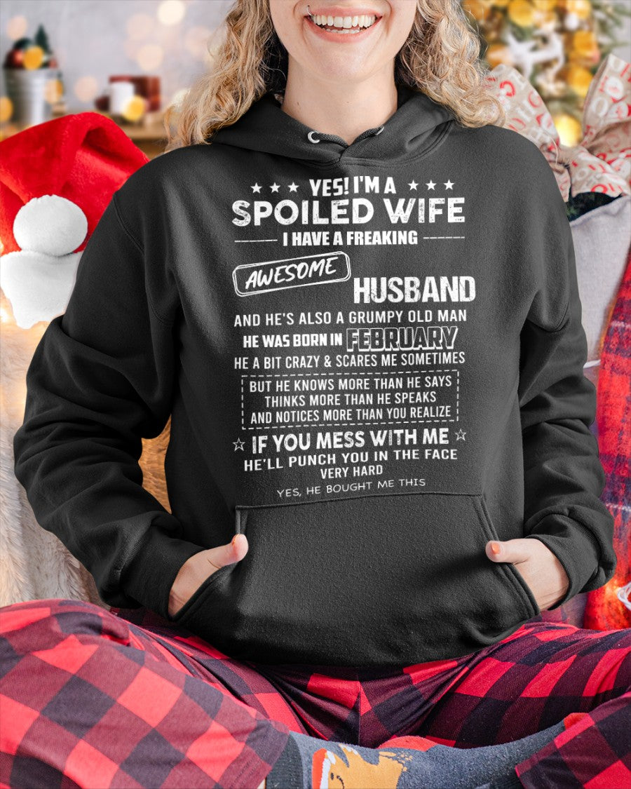 February - Spoiled Wife - Perfect gift for your wife (SKU26T-01116-02)