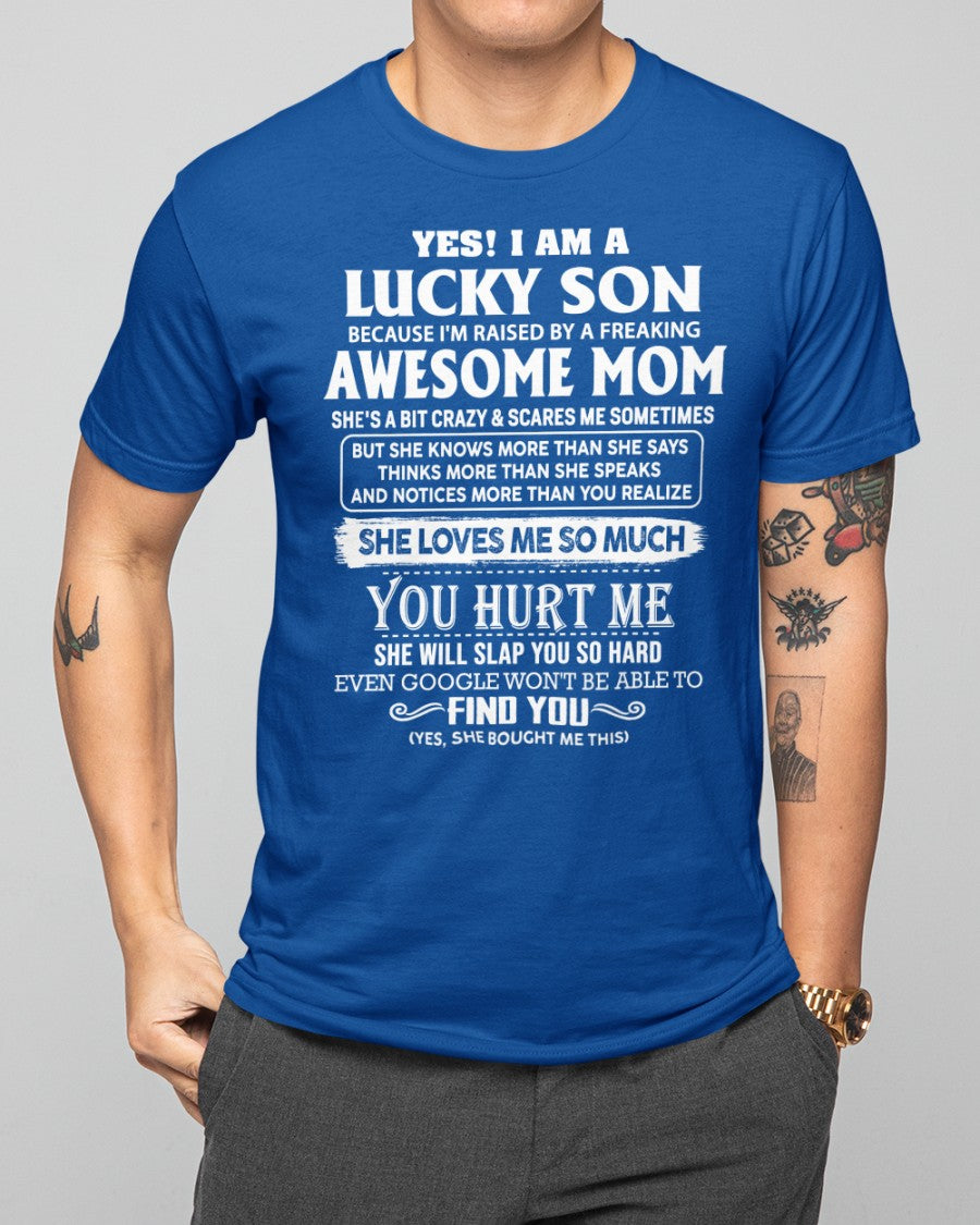 Awesome mom - Perfect gift for your Lucky Son (SKU10-100-00)