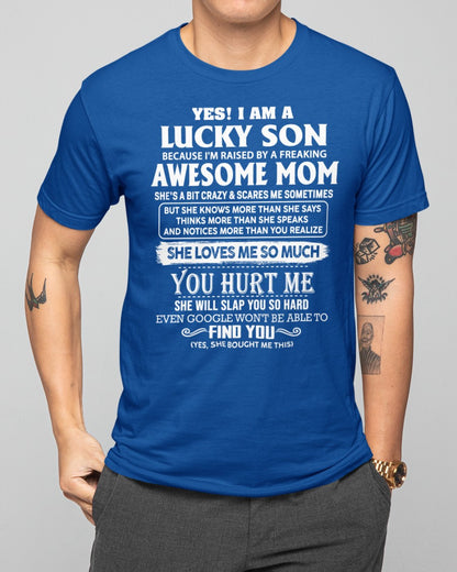 Awesome mom - Perfect gift for your Lucky Son (SKU10-100-00)