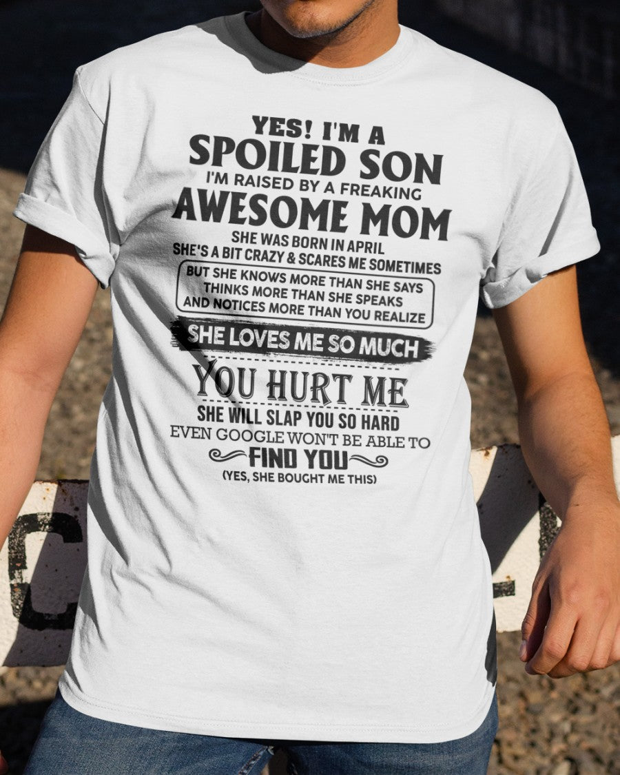April - Awesome Mom - Perfect Gift For Your Son (SKU-SPW-04)