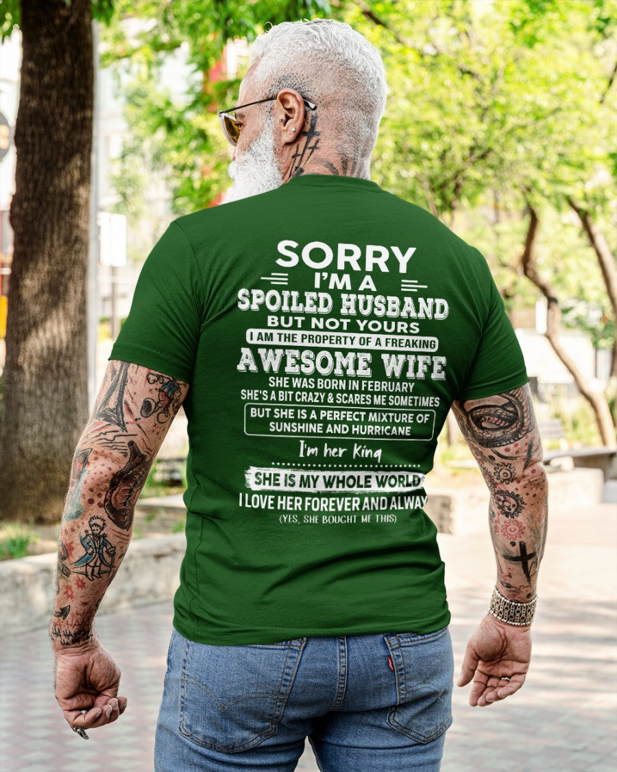 February - Awesome Wife - Perfect gift for your spoiled husband (SKU06-07-02)
