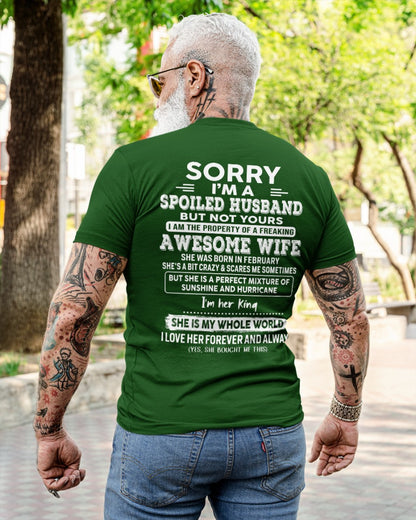 February - Awesome Wife - Perfect gift for your spoiled husband (SKU06-07-02)