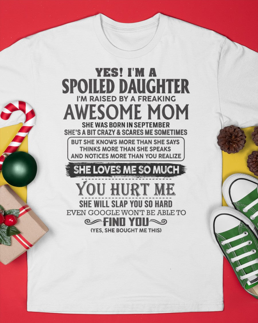 September - Spoiled Daughter - Perfect gift for your daughter (SKU-MD01-09)