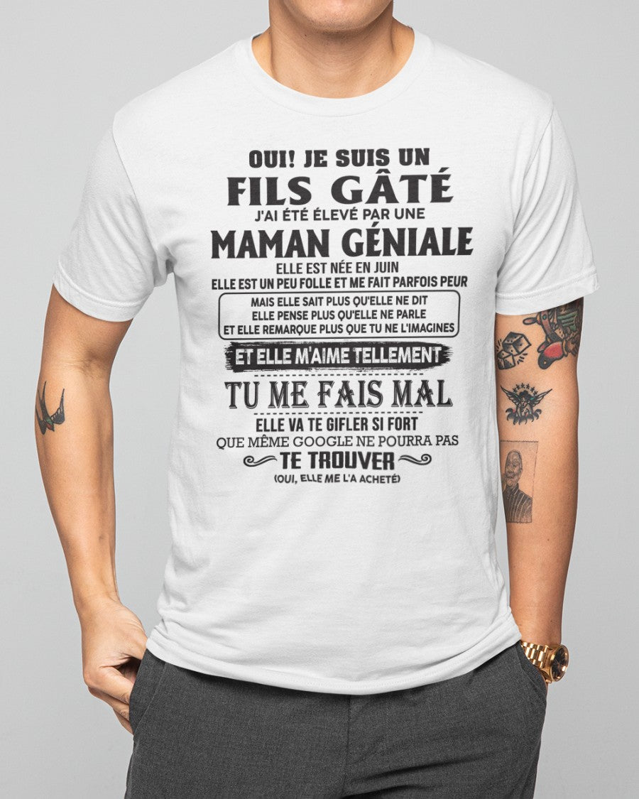 JUIN - Maman géniale - Cadeau parfait pour ton fils (SKU10-162-06)