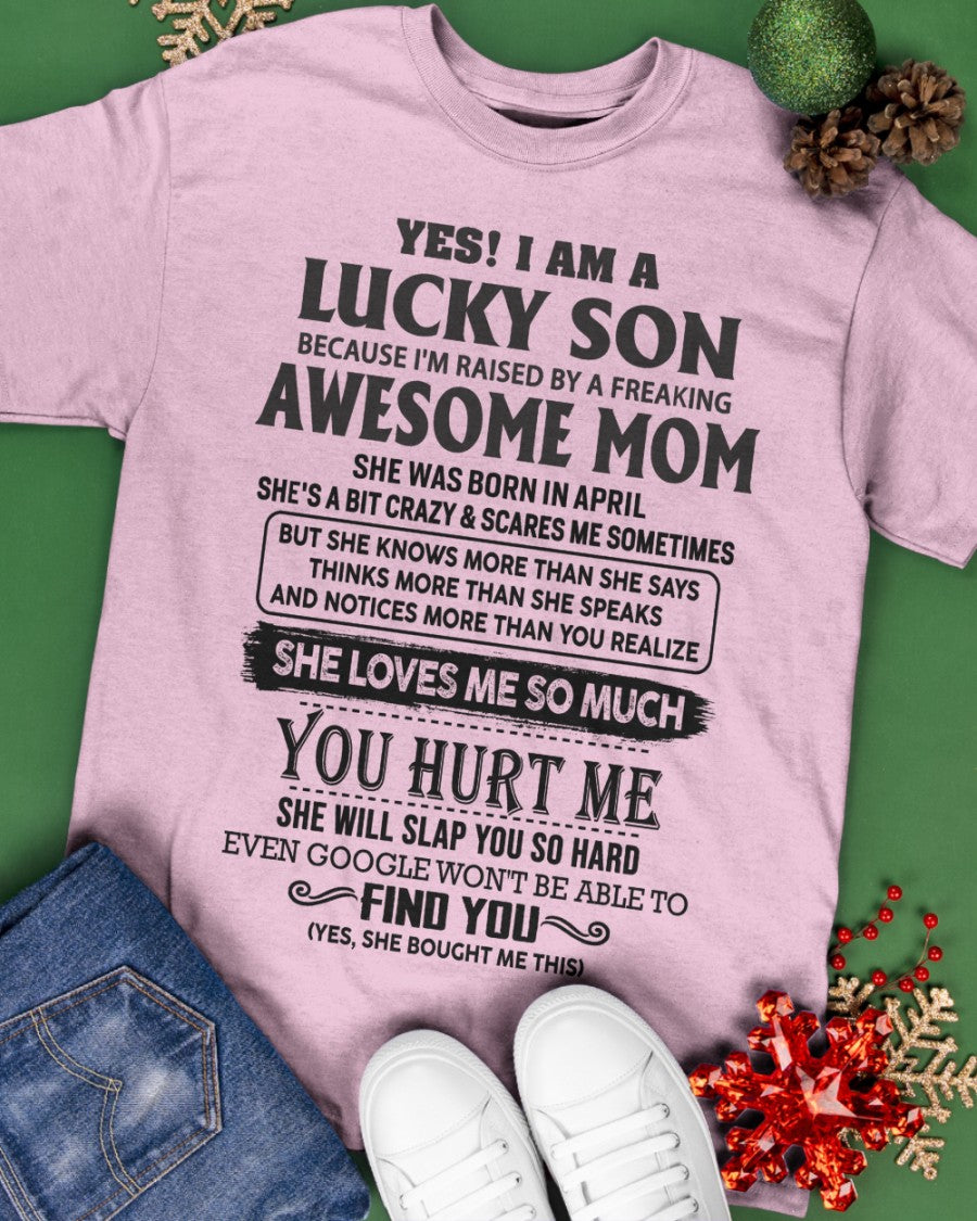 April - Awesome Mom - Perfect Gift For Your Son (SKU-LKW-04)