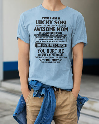 December - Yes! I'm A Lucky Son - Perfect gift for your son (SKU-LKW-12)