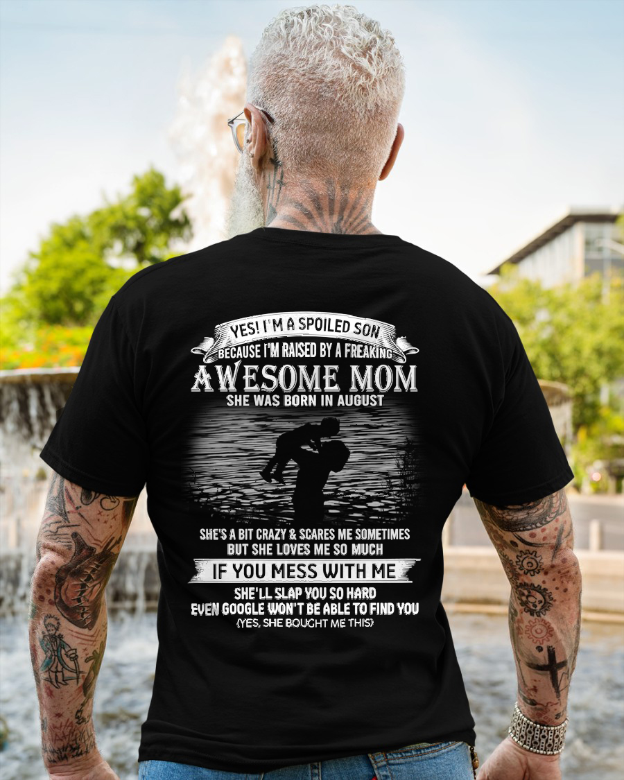 August - Awesome Mom  - Perfect gift for your son (SKU2604-49-08)
