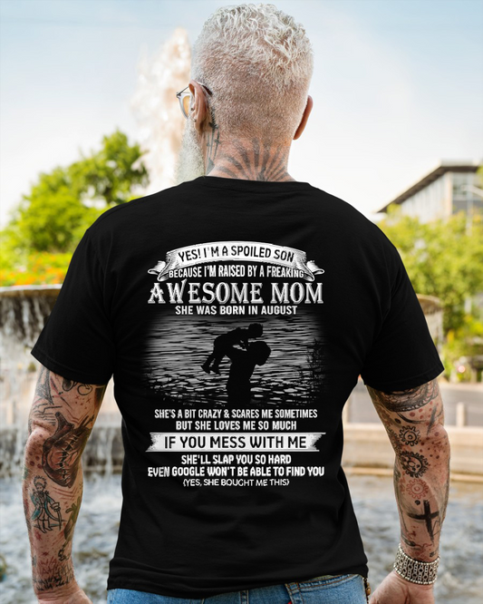 August - Awesome Mom  - Perfect gift for your son (SKU2604-49-08)