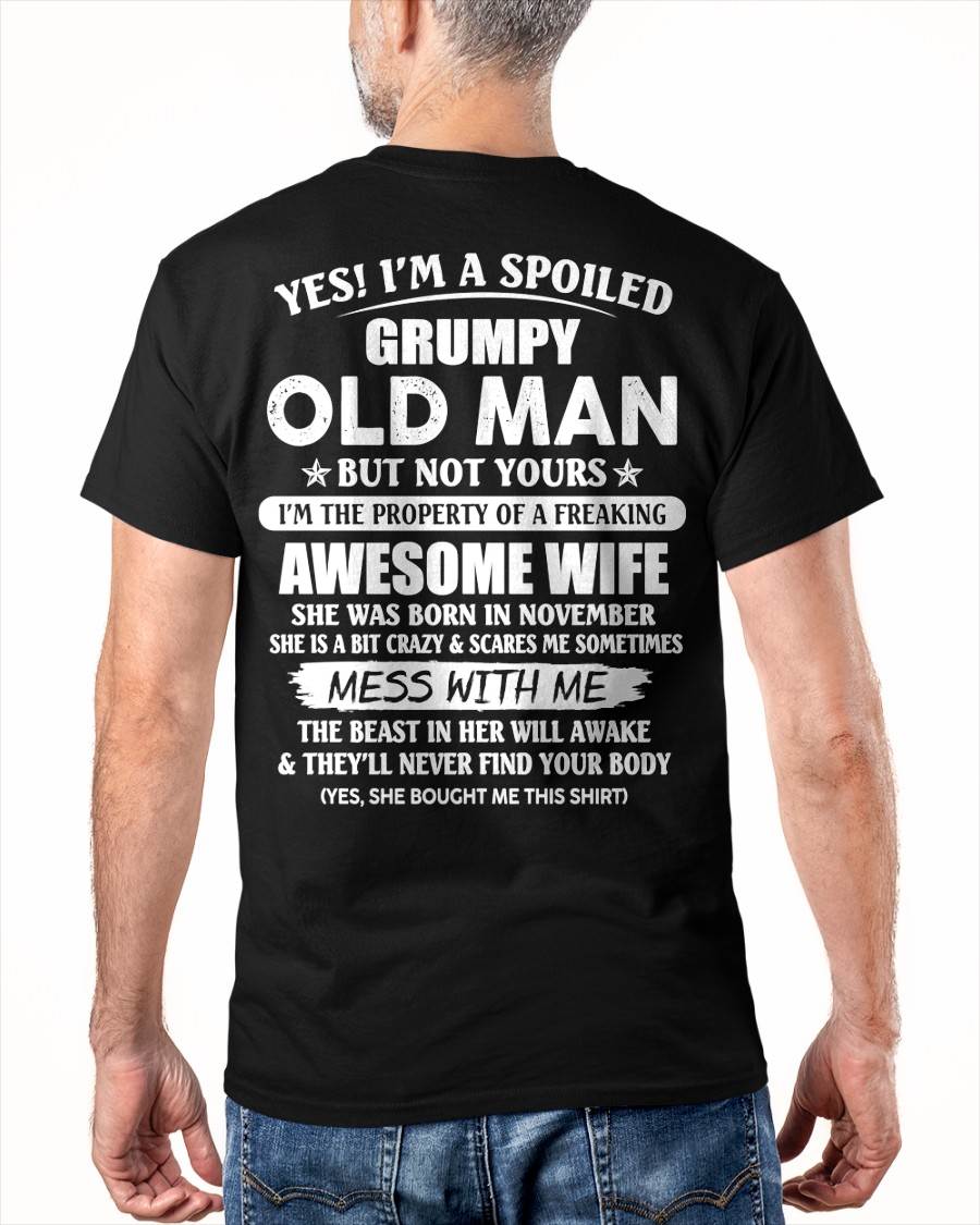 November - Grumpy Old Man - Perfect gift for your husband (SKU06-68-11)