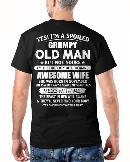 November - Grumpy Old Man - Perfect gift for your husband (SKU06-68-11)