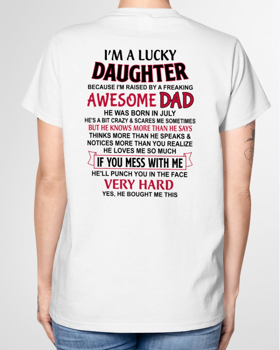 July - Awesome Dad - Perfect gift for your daughter (SKU2604-319-07)
