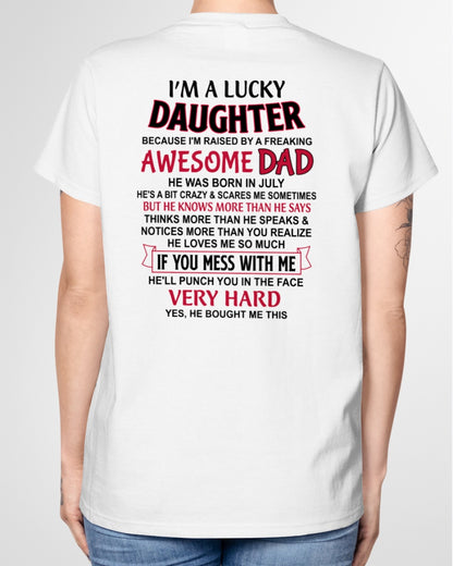 July - Awesome Dad - Perfect gift for your daughter (SKU2604-319-07)