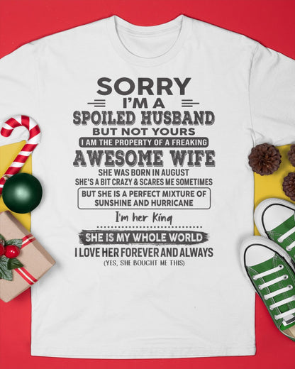 August - Awesome Wife - Perfect gift for your husband (SKU06-06-08)