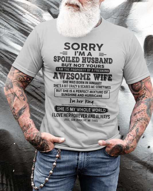 January - Awesome Wife - Perfect gift for your husband (SKU06-06-01)