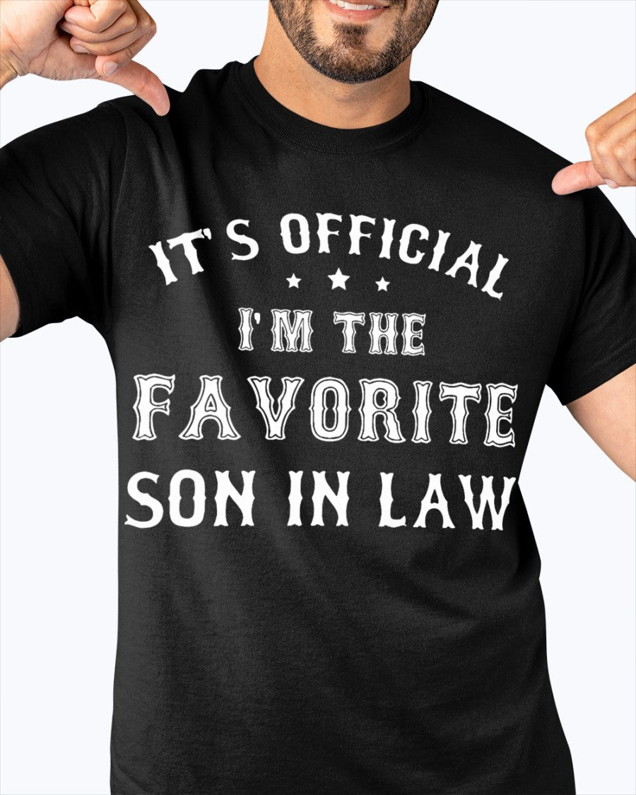 Favorite Son in Law Funny Gift from Father Mother in Law T-Shirt (SKU-SIL01)