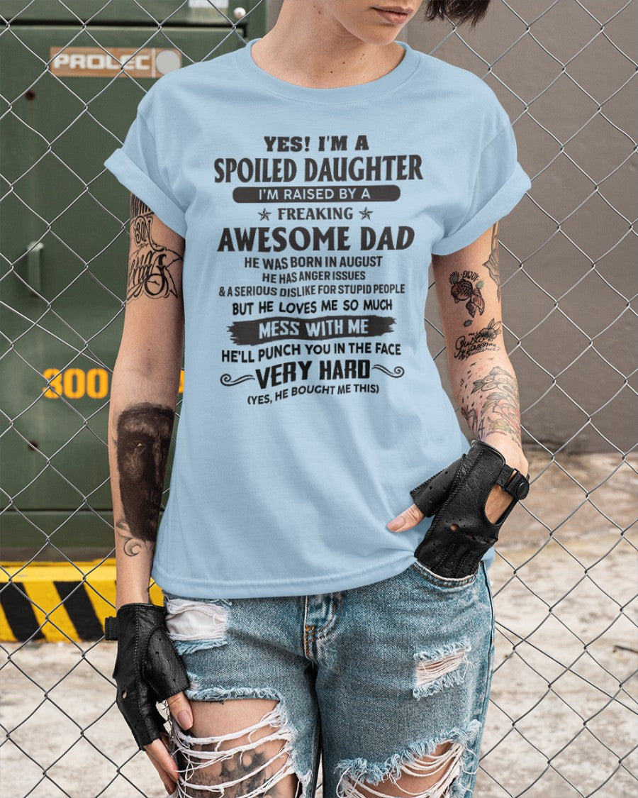 August - Awesome Dad -  Perfect gift for your daughter ( SKU07-138-08)
