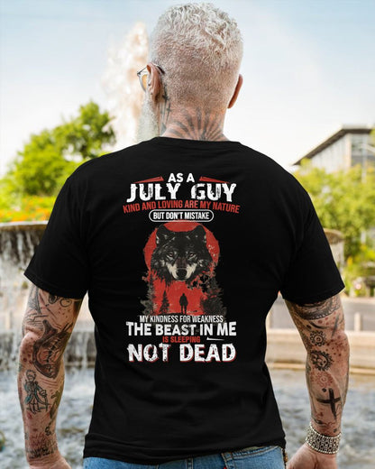 JULY - KIND AND LOVING ARE MY NATURE - BIRTHDAY T-SHIRT FOR MEN - NTTD07 (SKU26T-01-17-07)