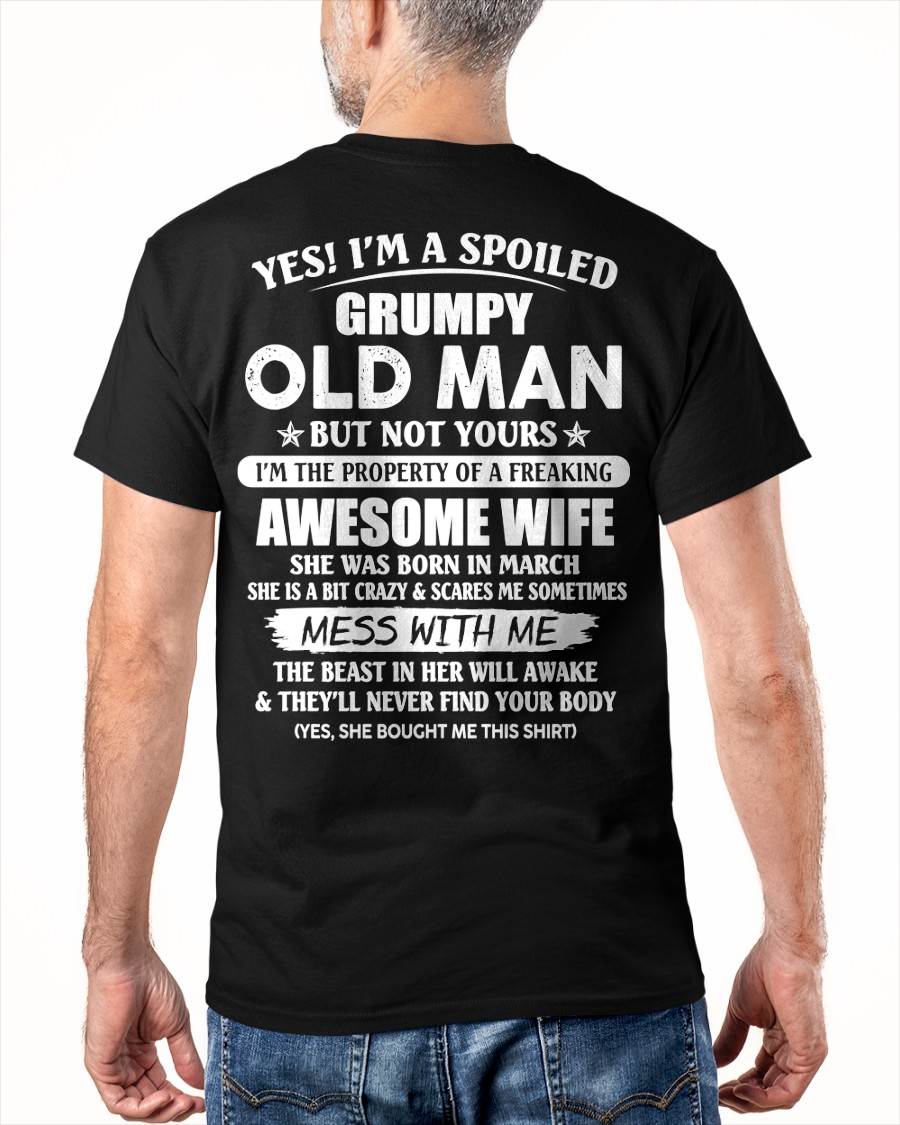 March - Grumpy Old Man - Perfect gift for your husband (SKU06-68-03)