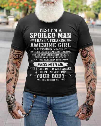 January - Awesome Girl - Perfect gift for your boyfriend, husband (SKU09-34-01)