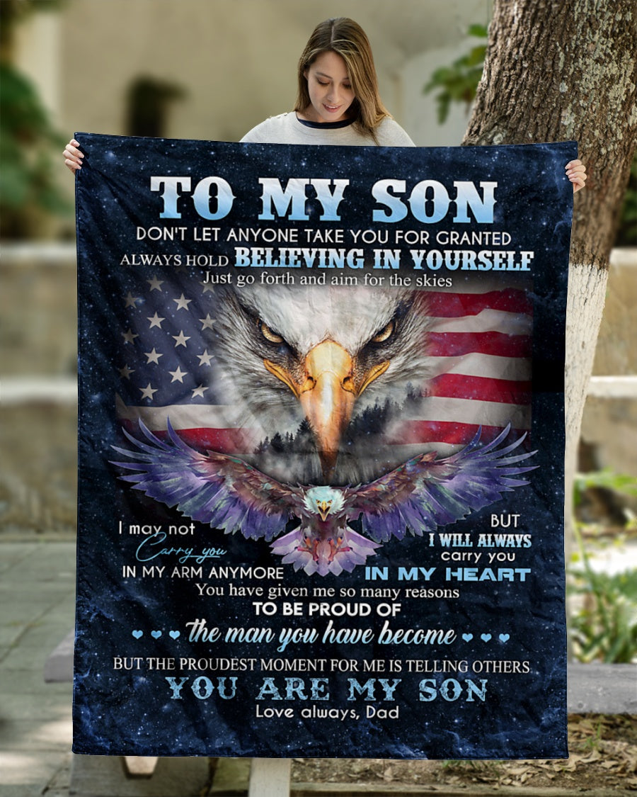 Special gift for Son - blanket - from dad