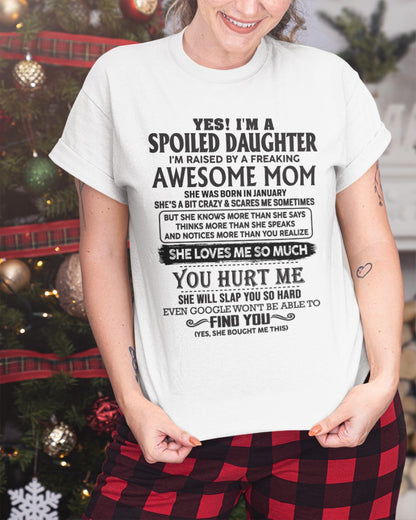 January - Spoiled Daughter - Perfect gift for your daughter (SKU-MD01-01)