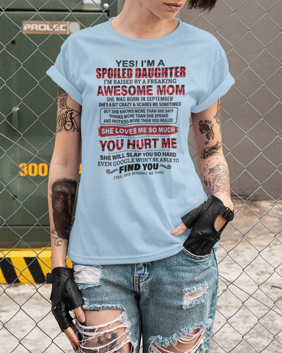 September - Awesome Mom - Perfect gift for your daughter (SKU2608-217-09)