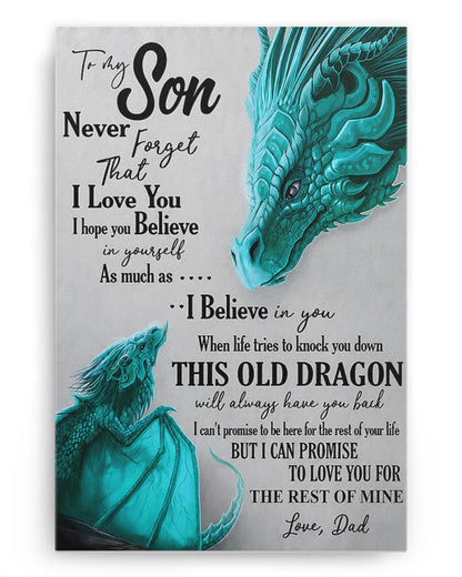 CANVAS FOR SON - BEST GIFT FROM DAD - TW07-00 (SKU2605-179)