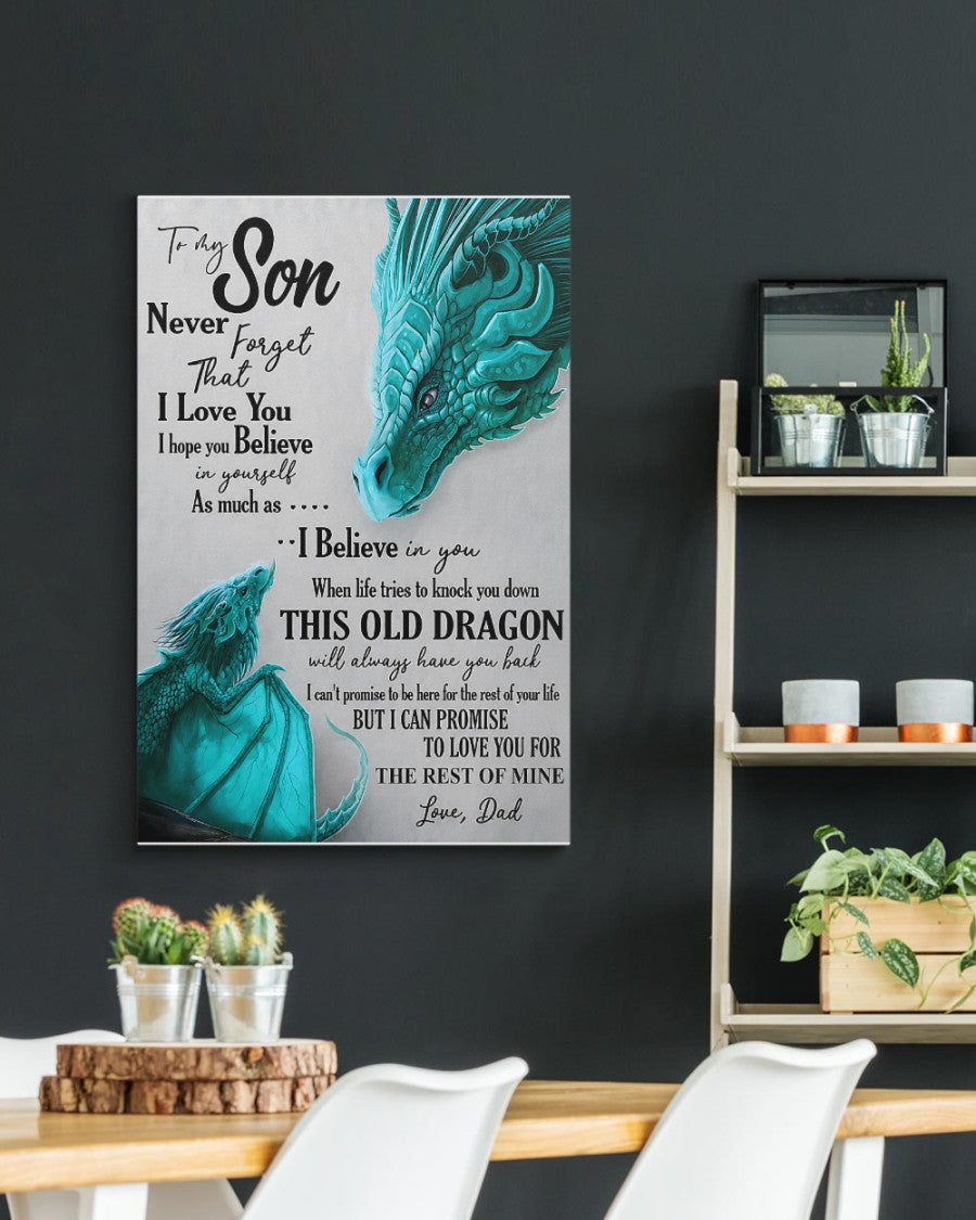 CANVAS FOR SON - BEST GIFT FROM DAD - TW07-00 (SKU2605-179)