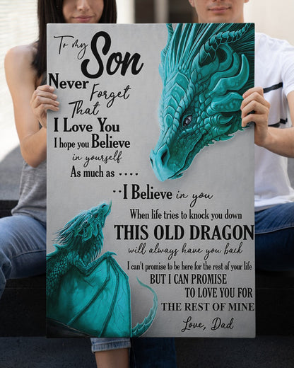 CANVAS FOR SON - BEST GIFT FROM DAD - TW07-00 (SKU2605-179)