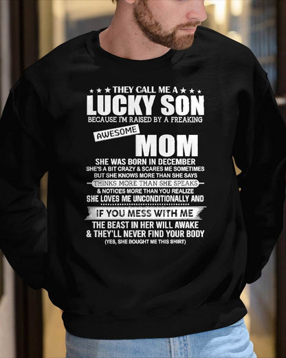 November - Lucky Son Raised By A Freaking Awesome Mom - Perfect gift for your son (SKU2603-179-11)