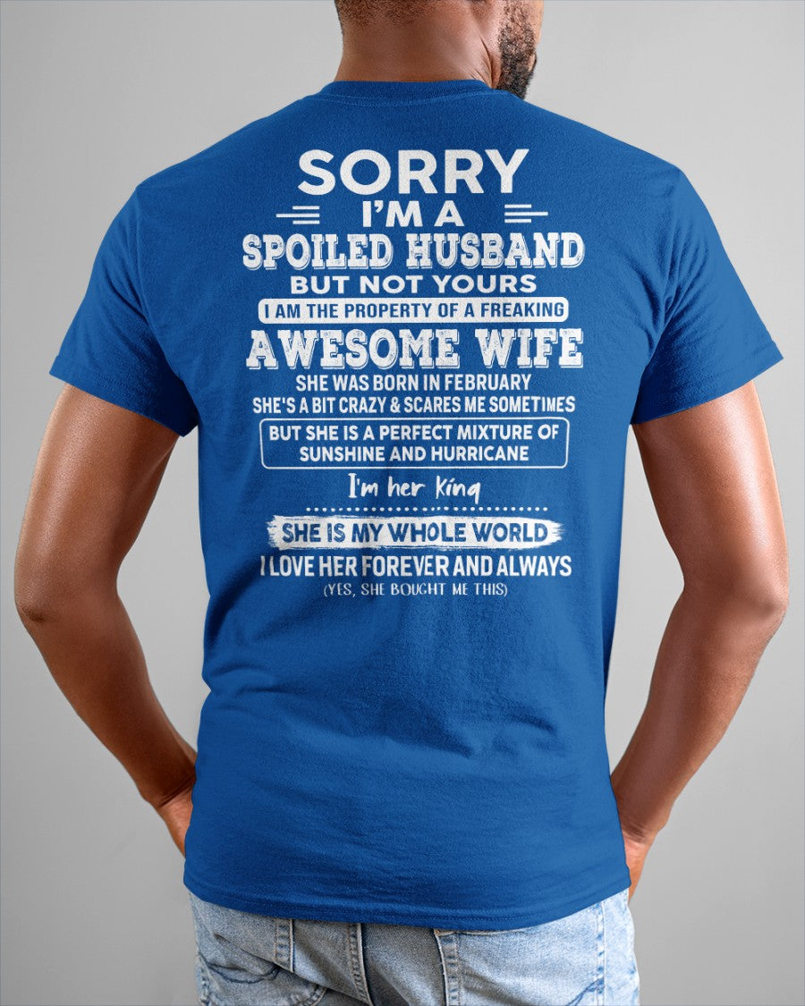 February - Awesome Wife - Perfect gift for your spoiled husband (SKU06-07-02)
