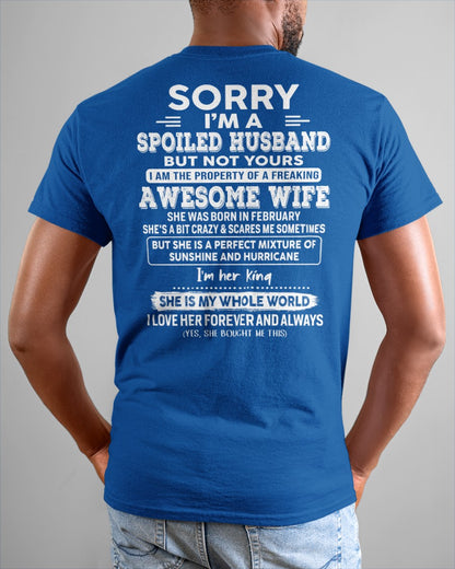 February - Awesome Wife - Perfect gift for your spoiled husband (SKU06-07-02)
