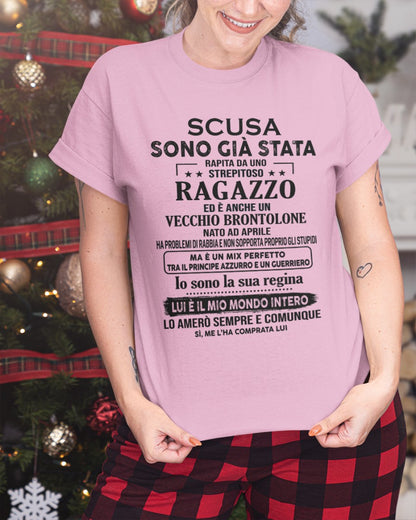 Fantastico fidanzato nato ad Aprile - Regalo speciale per la tua ragazza (SKU2605-187-04)