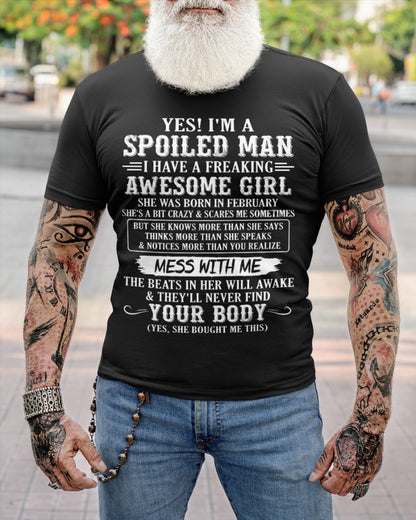 February - Awesome Girl - Perfect gift for your boyfriend, husband (SKU09-34-02)